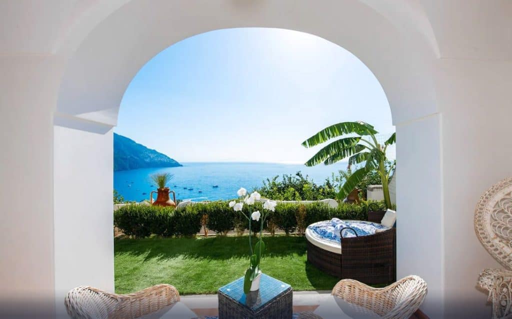 Seaside views at La Casa Di Peppe resort