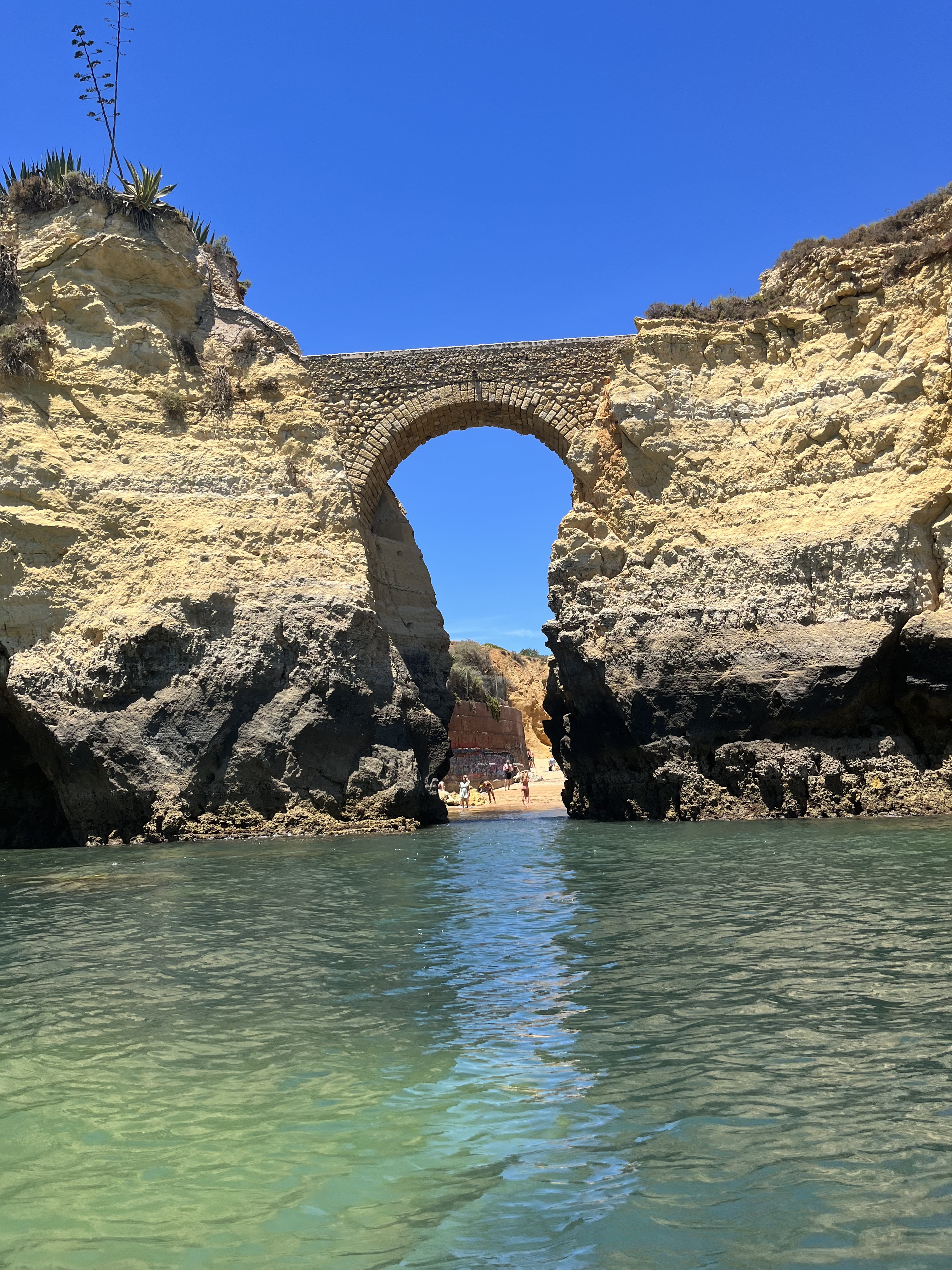 Bridge at the beach in Lagos Portugal