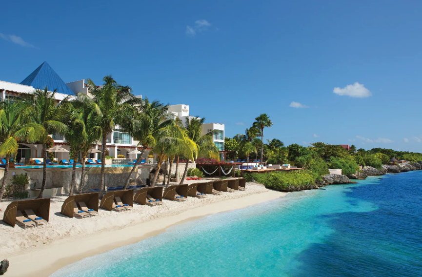 suites located on a small secluded beach at zoetry villa rolandi inisla mujeres