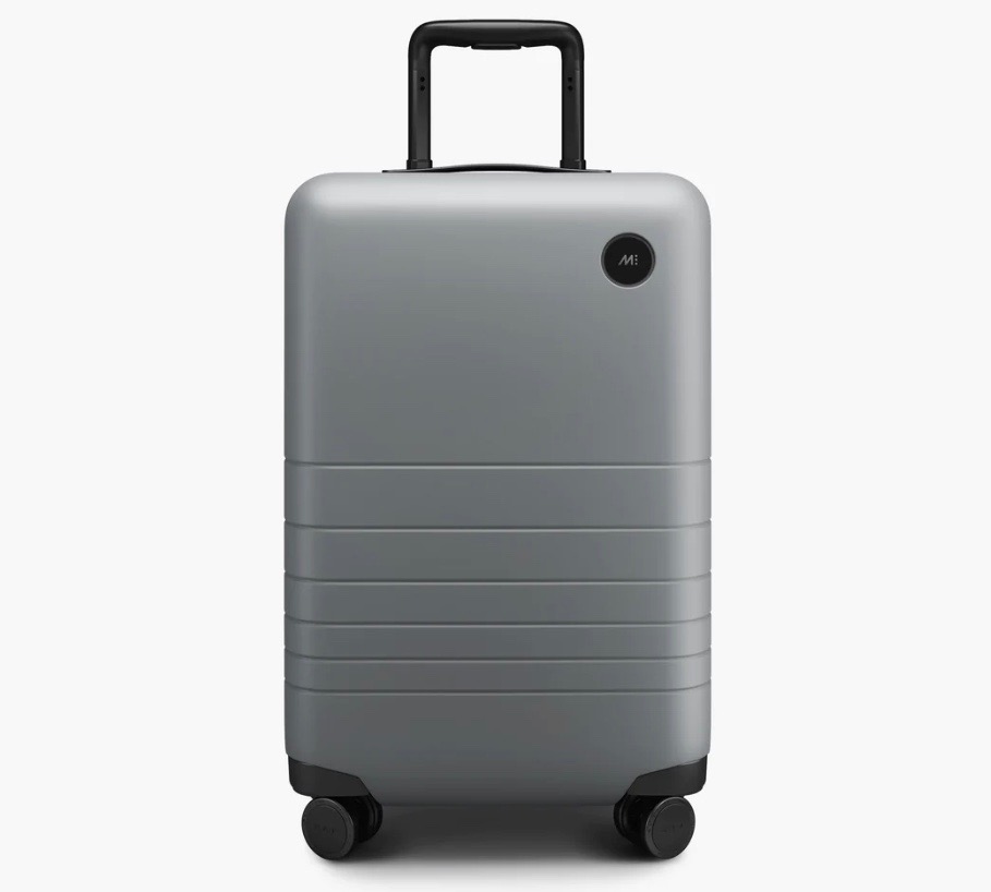 Monos carry on luggage in storm grey colour 
