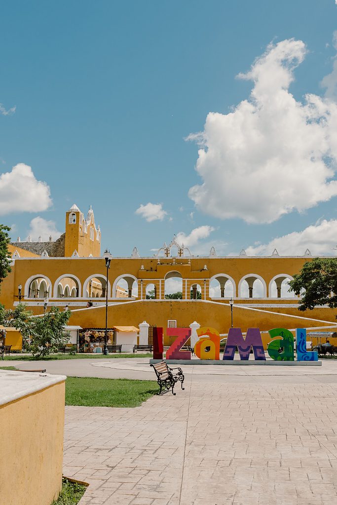 Showing the yellow city also known as Izamal, Mexico