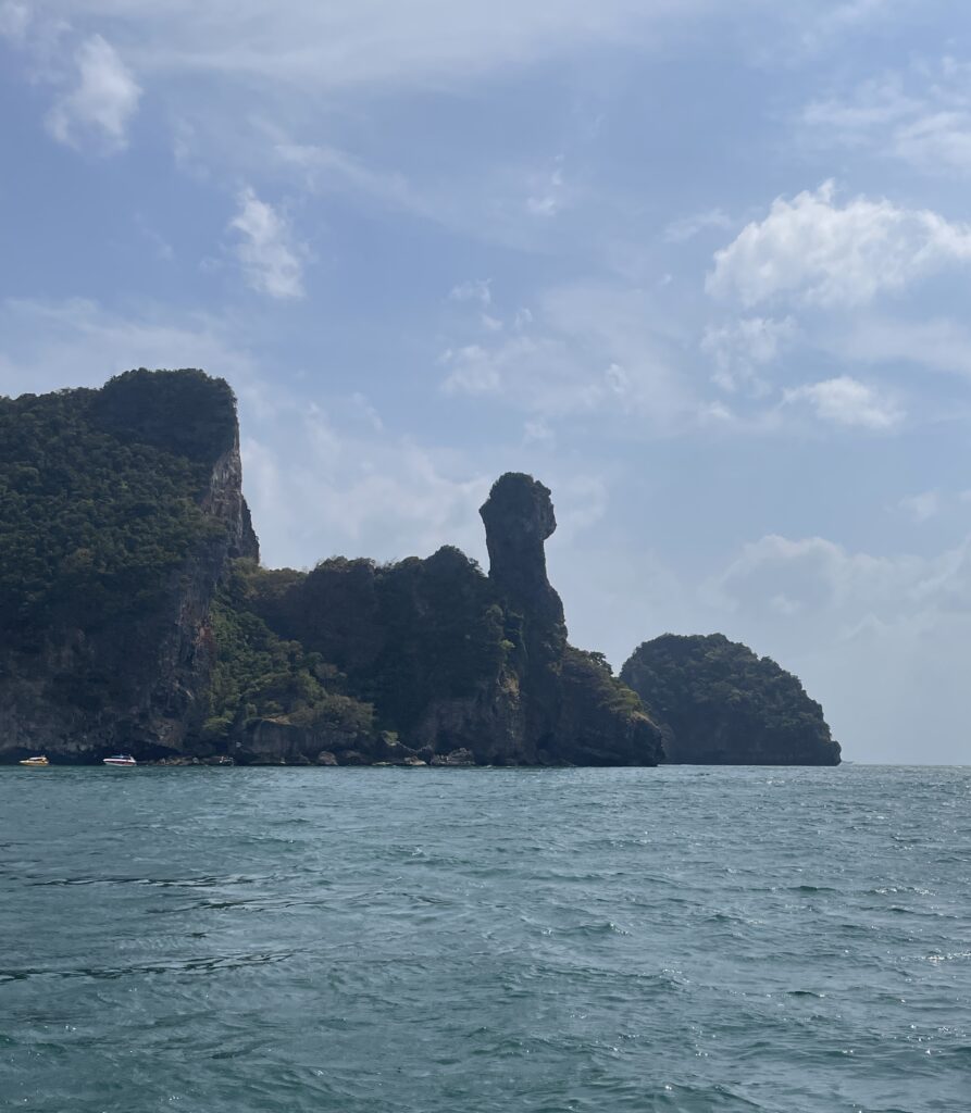 the famous rock formation on Chicken Island in Krabi, Thailand