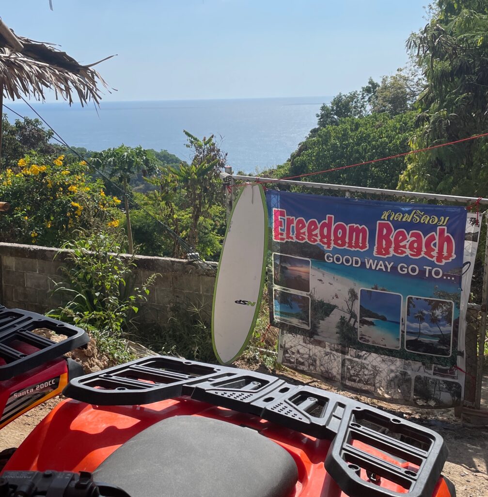 main entrance area for Freedom Beach in Phuket, Thailand