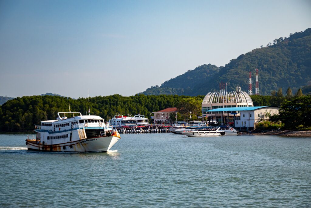 ferry boat leaving Rassada Pier from Phuket to Railay Beach
