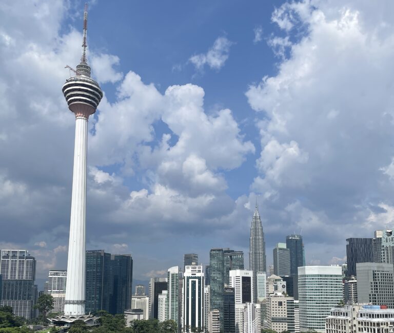The famous telephone tower in Kuala Lumpur