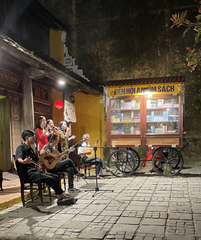 small band of Vietnamese locals performing in the Old Town of Hoi An