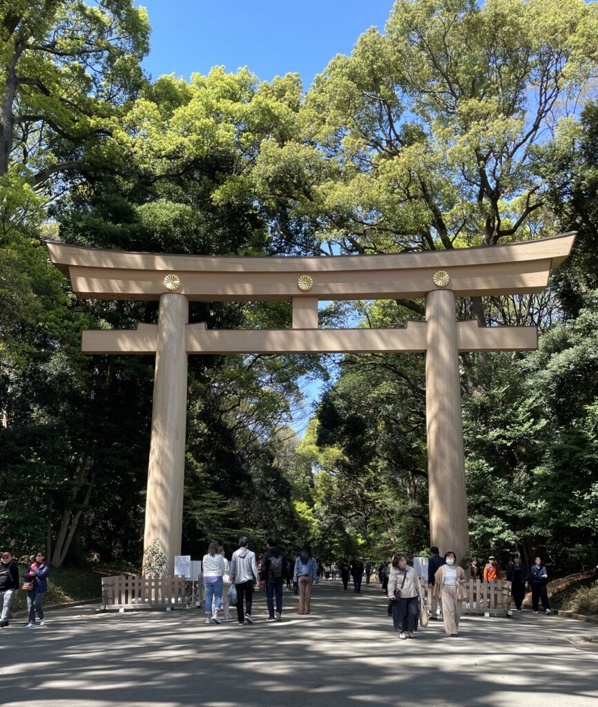 Japanese beam at Meiji Jiinhu park 