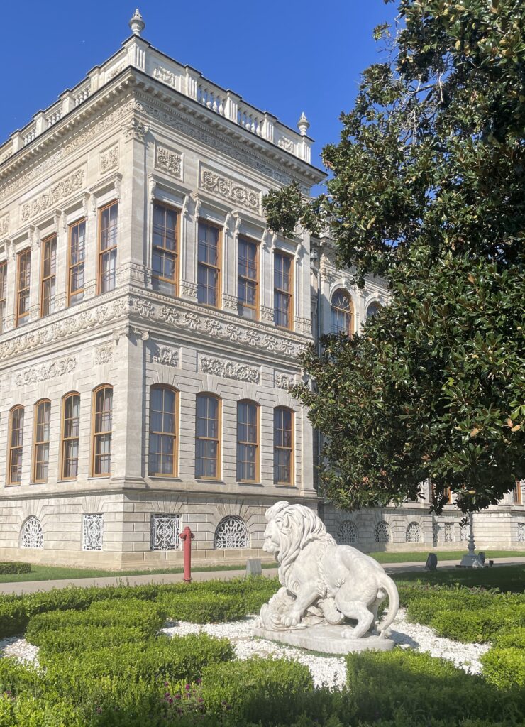 outside of dolmabahçe palace 