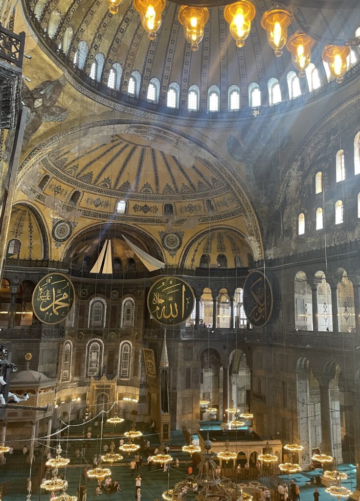 interior of Hagia Sophia 
