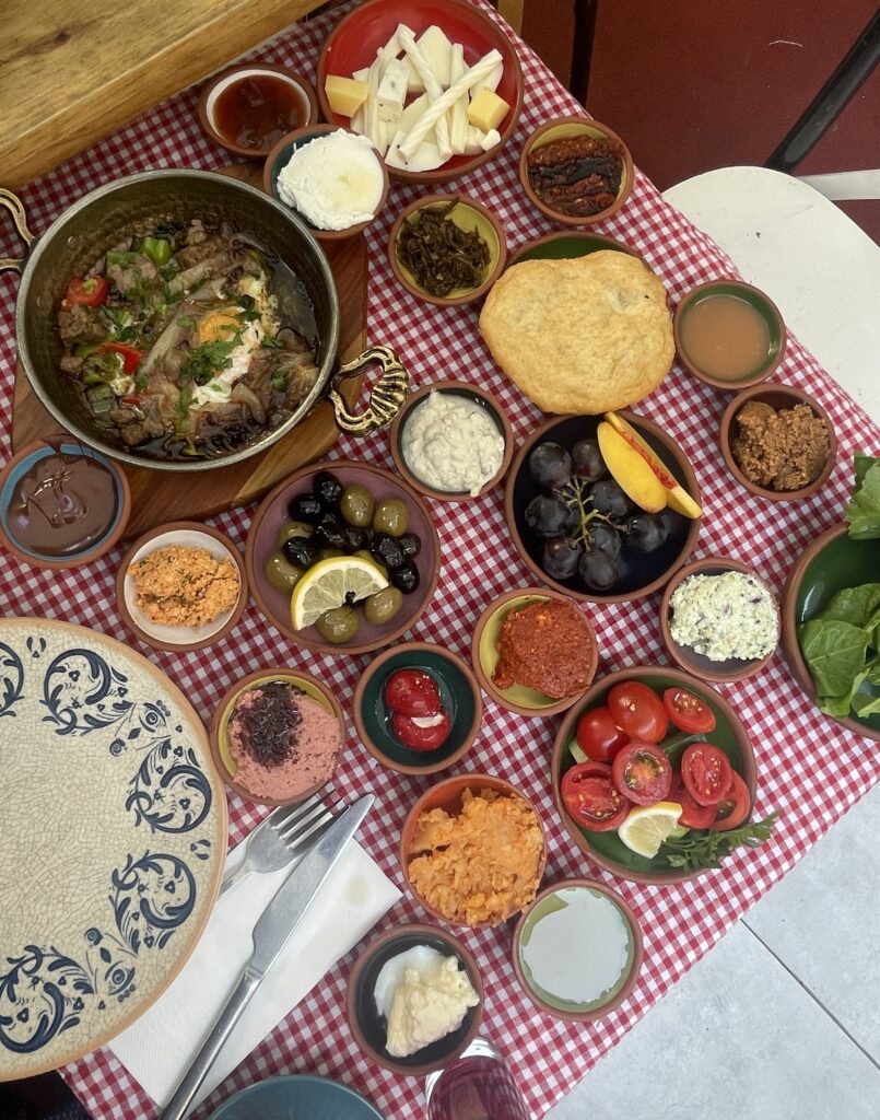 variety of turkish breakfast