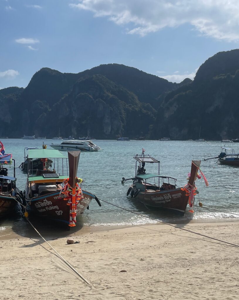 long tail boats in Krabi 