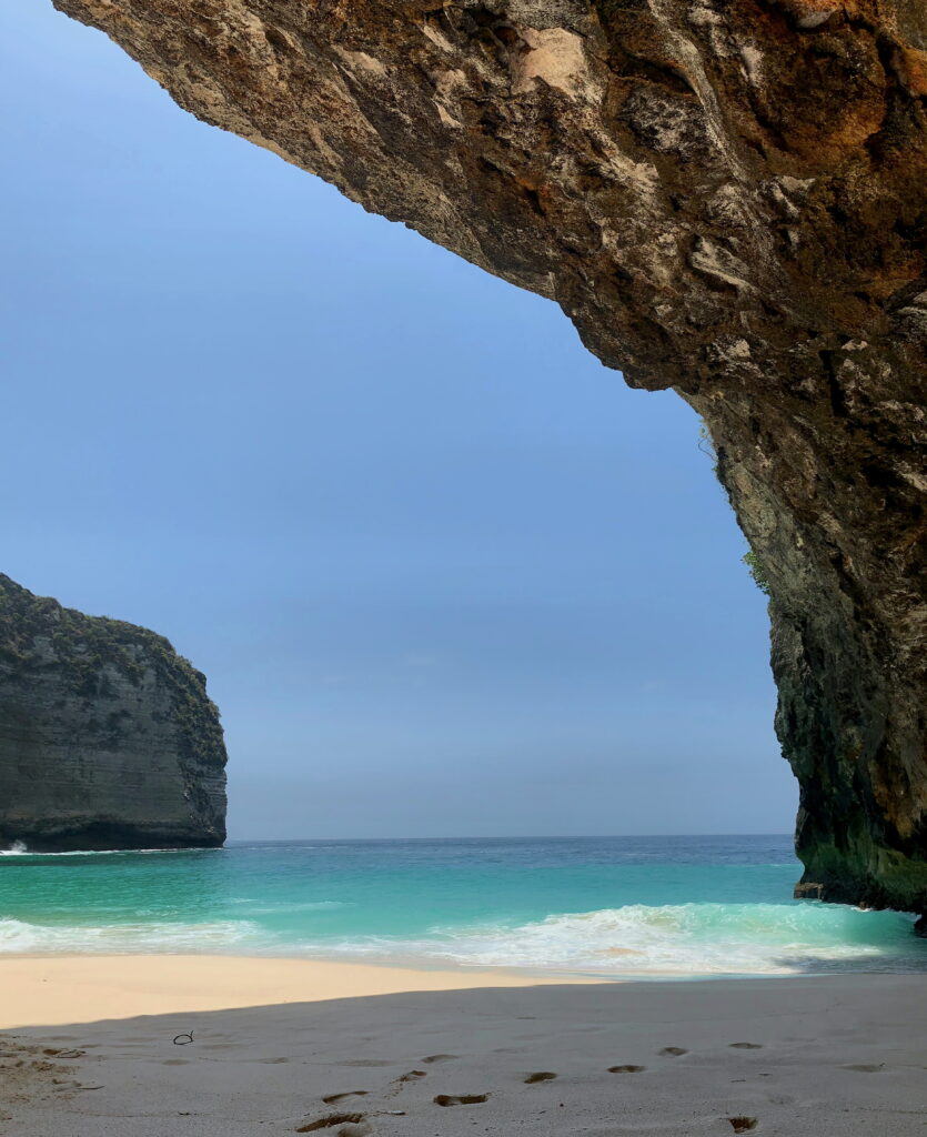 Scenic view of Bali’s best white sand beaches with turquoise waters and lush coastline