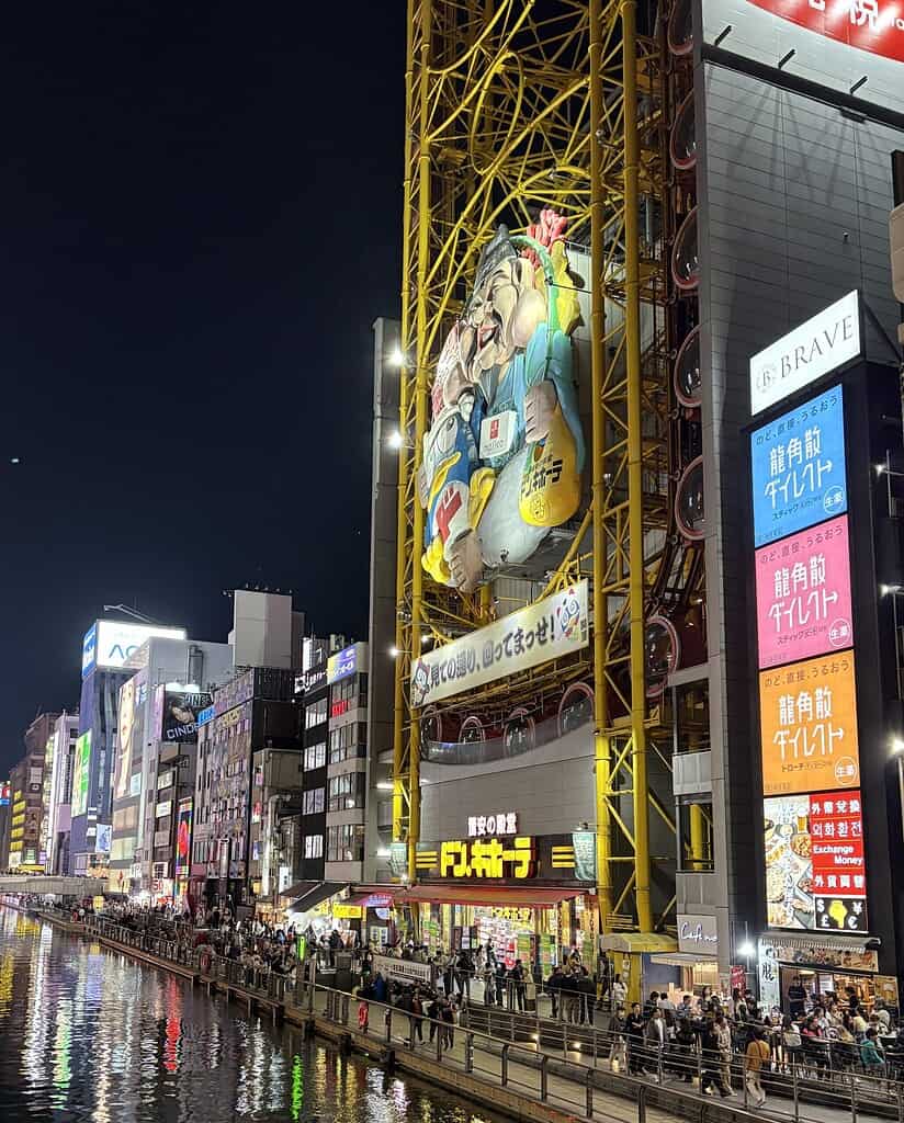 Vibrant river view in Osaka” to ensure Osaka is the first anchor term, and sets the scene as iconic and welcoming — matching a featured image’s role.